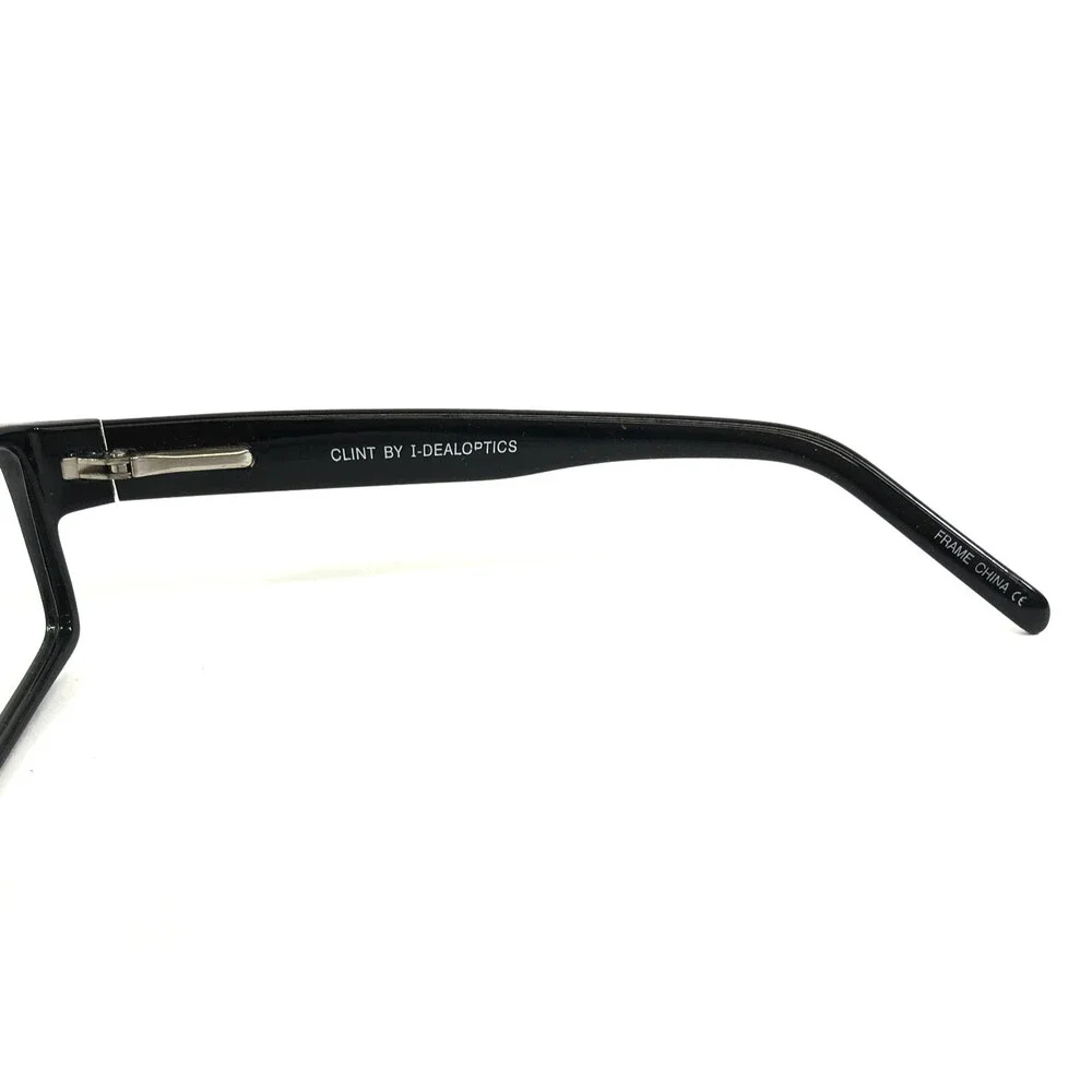 Casino Eyewear Eyeglasses Frames CLINT EBONY Black Rectangle Full Rim 60-19-150
